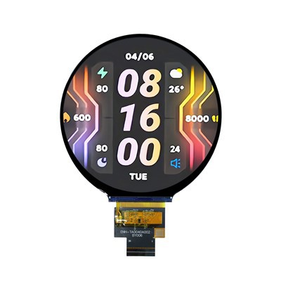 4,0 hüvelykes kerek TFT LCD-modul