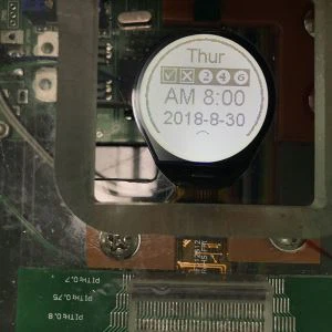 128 x 128 kerek LCD kijelző