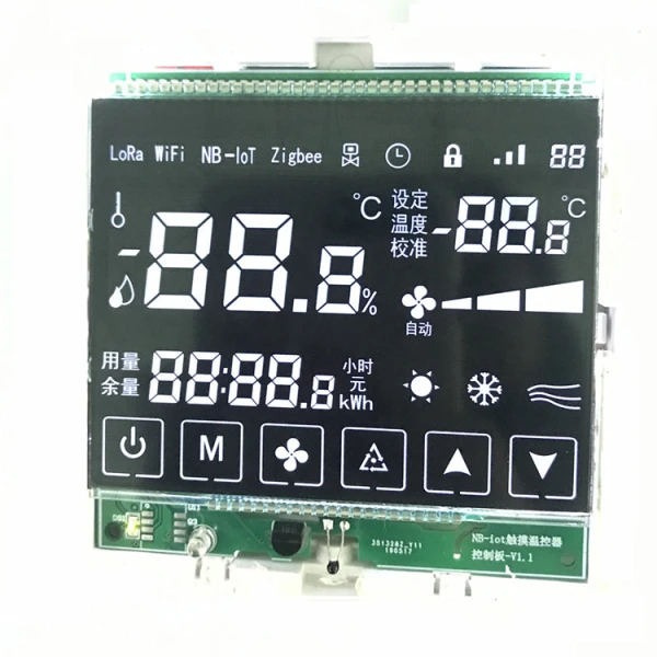 Kínai gyártó Touch VA szegmens LCD kijelző PCB-vel